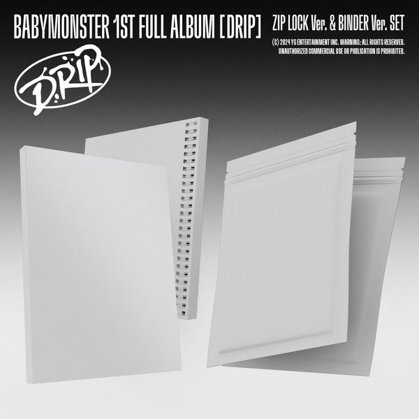 BABYMONSTER 1st Full Album DRIP - BINDER & ZIP LOCK Version