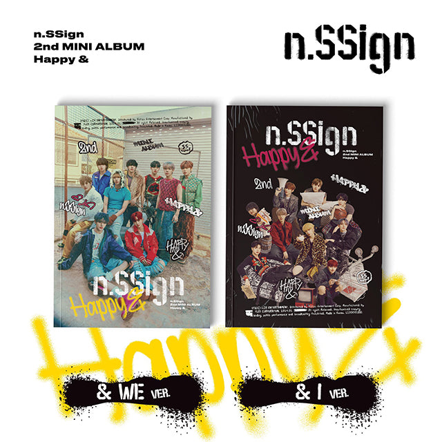 n.SSign 2nd Mini Album Happy & - & We / & I Version