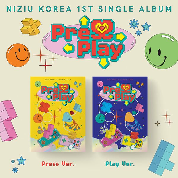 NiziU 1st Korean Single Album Press Play - Press / Play Version