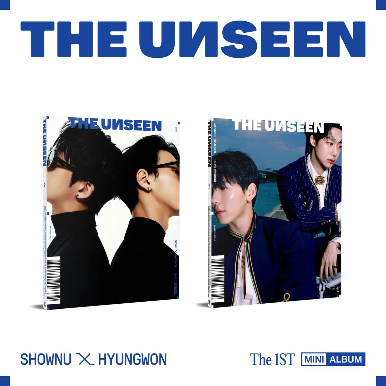 Shownu X Hyungwon 1st Mini Album THE UNSEEN - Ver. 1 / Ver. 2