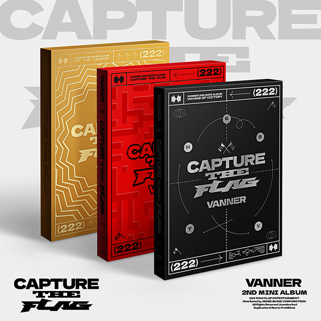 VANNER 2nd Mini Album CAPTURE THE FLAG - VOYAGE OF VICTORY / CAPTURE THE FLAG / HIT THE JACKPOT Version