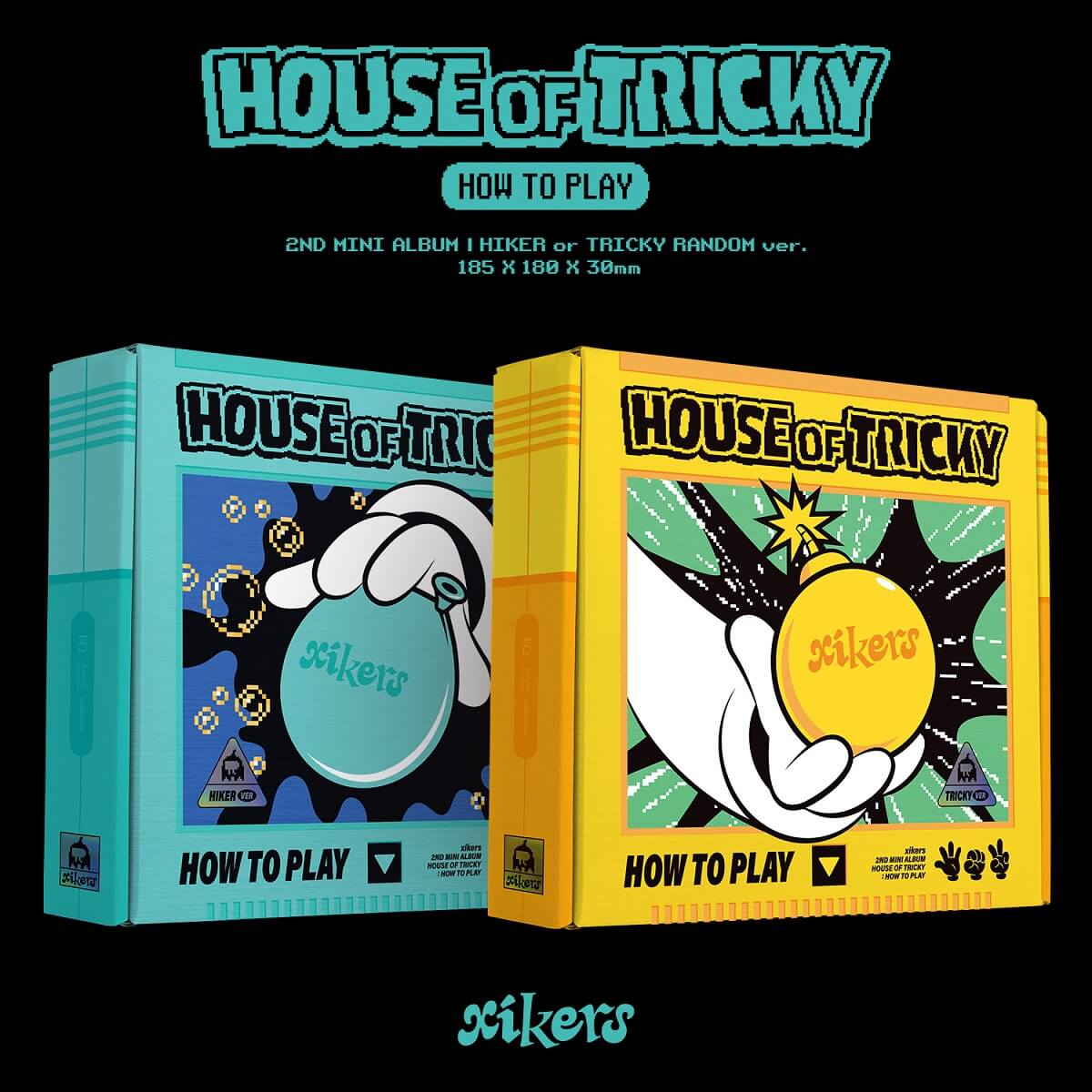xikers 2nd Mini Album HOUSE OF TRICKY : HOW TO PLAY - HIKER / TRICKY Version