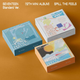 SEVENTEEN 12th Mini Album SPILL THE FEELS (Standard Ver.) - FEEL BLUE / FEEL NEW / FEEL YOU Version