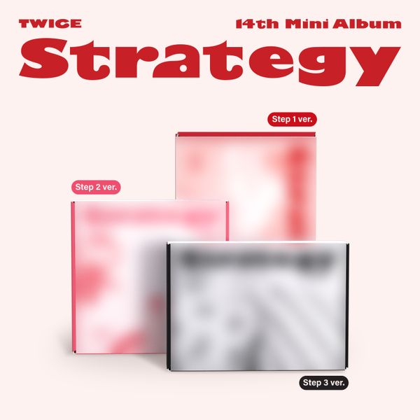 TWICE 14th Mini Album STRATEGY - Step 1 / Step 2 / Step 3 Version