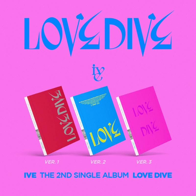 IVE 2nd Single Album LOVE DIVE - Ver. 1 / Ver. 2 / Ver. 3