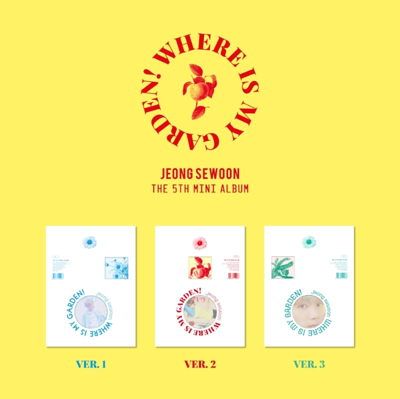 Jeong Sewoon 5th Mini Album Where is my Garden! - VER. 1 / VER. 2 / VER. 3