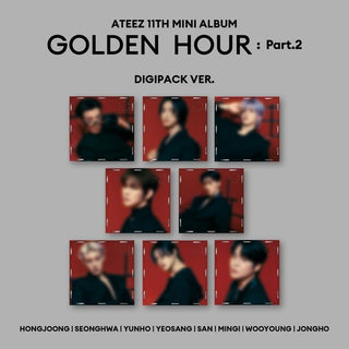 ATEEZ 11th Mini Album GOLDEN HOUR : Part.2 - Digipack Version