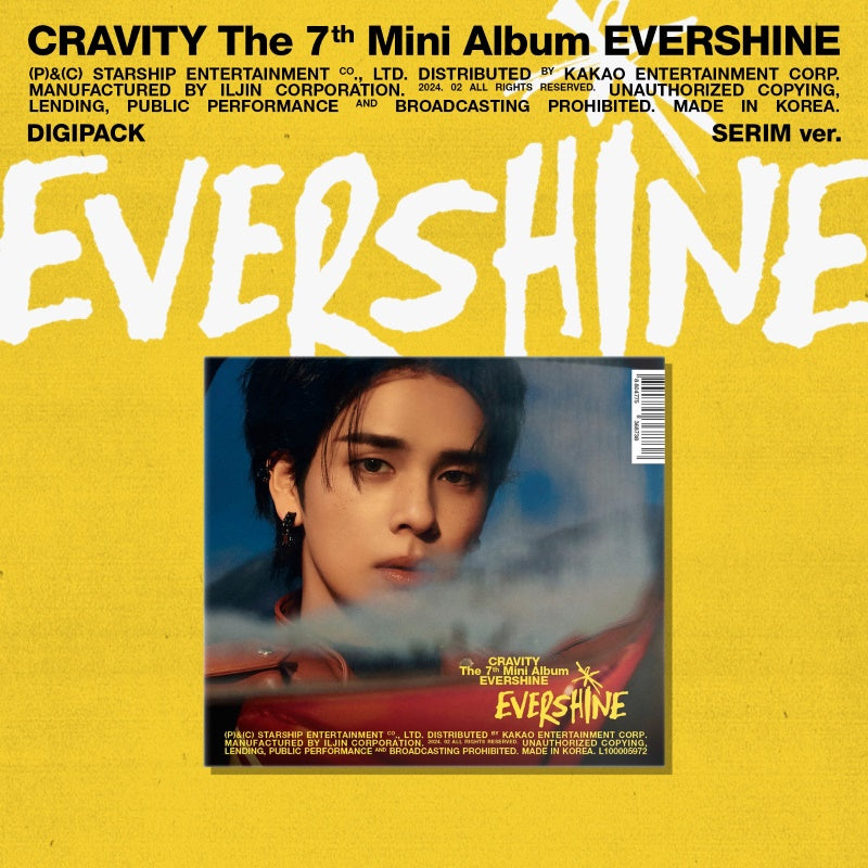 CRAVITY 7th Mini Album EVERSHINE - Serim Digipack Version + Starship Square Gift