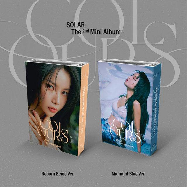 Solar 2nd Mini Album COLOURS (Nemo Album) - Reborn Beige / Midnight Blue Version