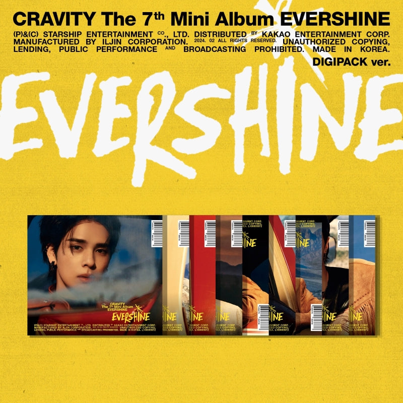 CRAVITY 7th Mini Album EVERSHINE - Digipack Version + Starship Square Gift