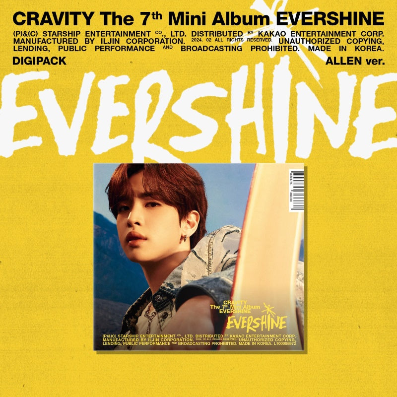 CRAVITY 7th Mini Album EVERSHINE - Allen Digipack Version