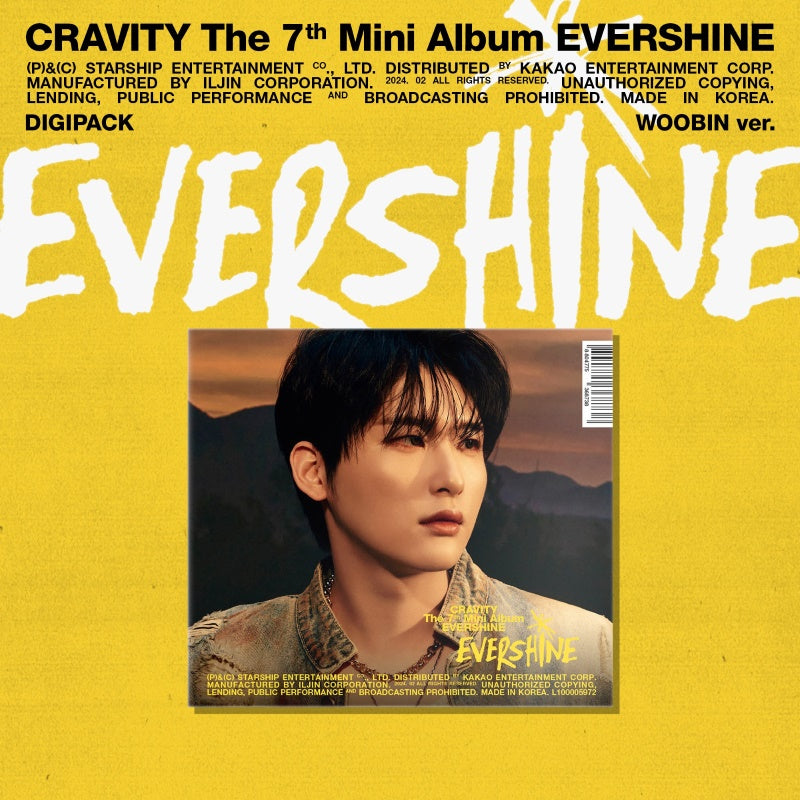 CRAVITY 7th Mini Album EVERSHINE - Woobin Digipack Version