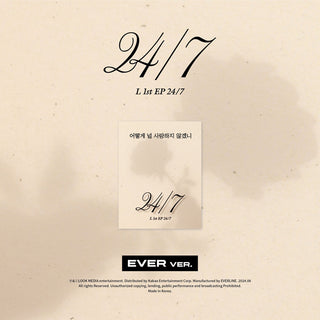 L (INFINITE) 1st EP Album 24/7 - EVER MUSIC Album Version