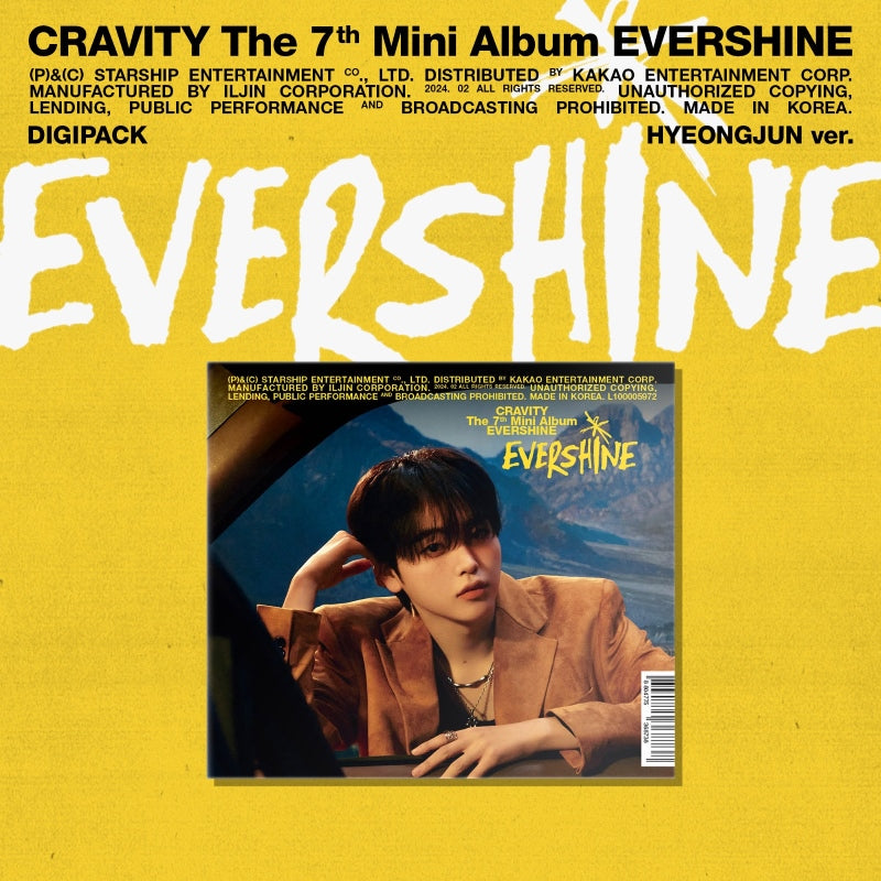 CRAVITY 7th Mini Album EVERSHINE - Hyeongjun Digipack Version