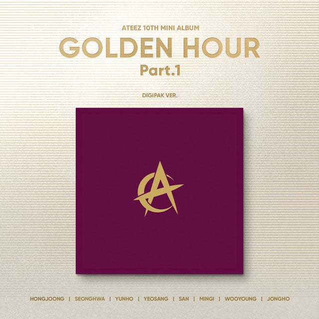 ATEEZ 10th Mini Album GOLDEN HOUR : Part.1 - Digipak Version