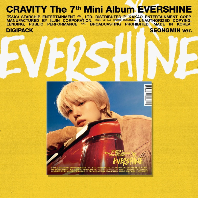 CRAVITY 7th Mini Album EVERSHINE - Seongmin Digipack Version + Starship Square Gift