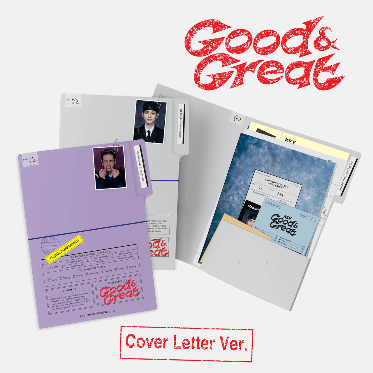 Key (SHINee) 2nd Mini Album Good & Great (Cover Letter Ver.) - Dynamic / Neat Version