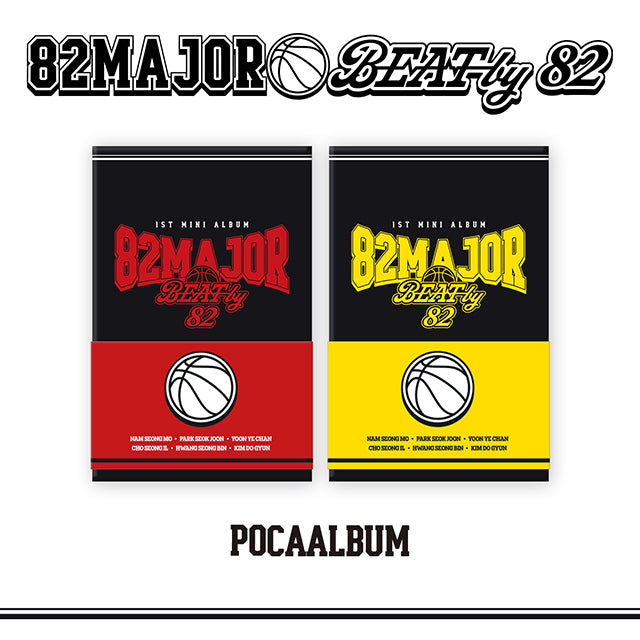 82MAJOR 1st Mini Album BEAT by 82 (POCA Ver.) - RED CARD / YELLOW CARD Version