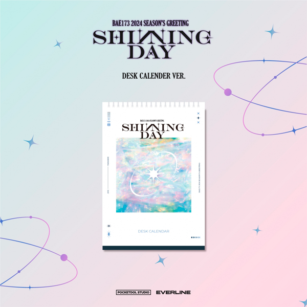 BAE173 - 2024 Season's Greetings SHINNING DAY (Desk Calendar Version)