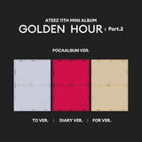 ATEEZ 11th Mini Album GOLDEN HOUR : Part.2 (POCA Version) - TO / DIARY / FOR Version