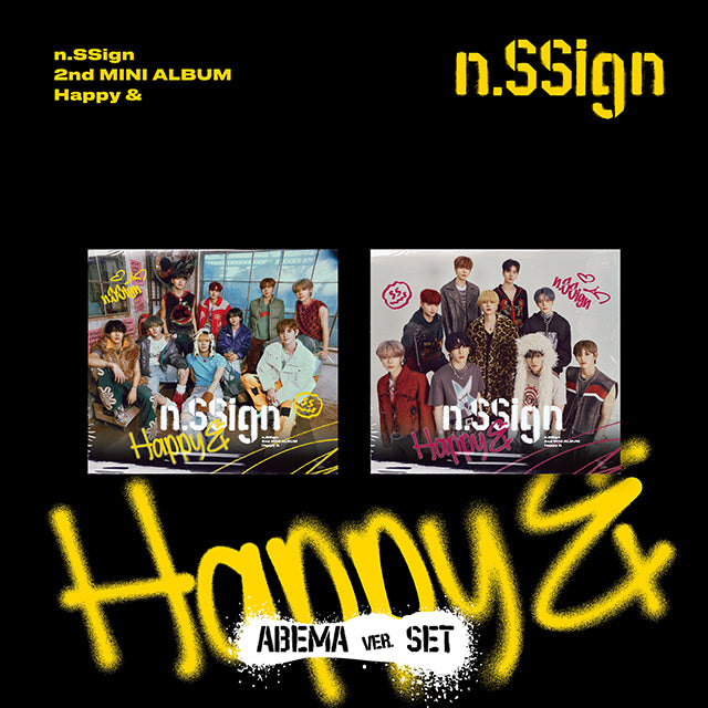 n.SSign 2nd Mini Album Happy & - ABEMA #1 / ABEMA #2 Version