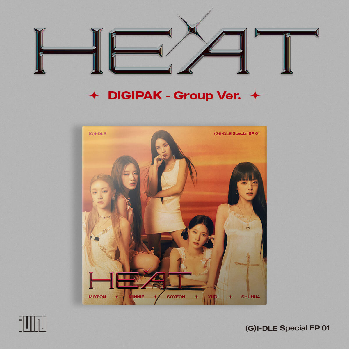 (G)I-DLE Special EP Album HEAT - Digipak Group Version