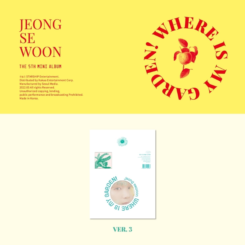 Jeong Sewoon 5th Mini Album Where is my Garden! - VER. 3