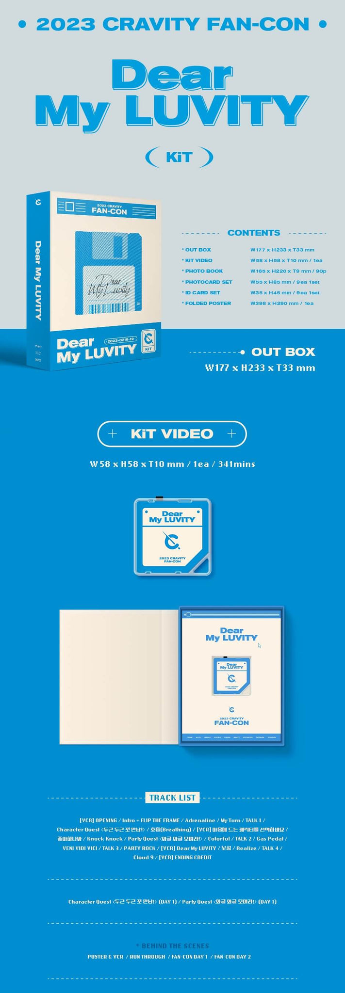 2023 CRAVITY FAN CON Dear My LUVITY KiT Inclusions Out Box KiT Video