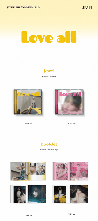 Jo YuRi 2nd Mini Album LOVE ALL Jewel Version Inclusions Jewel Case Booklet