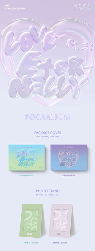 WEi Love Pt.3: Eternally (POCA Ver.) Inclusions Package Cover Photo Stand