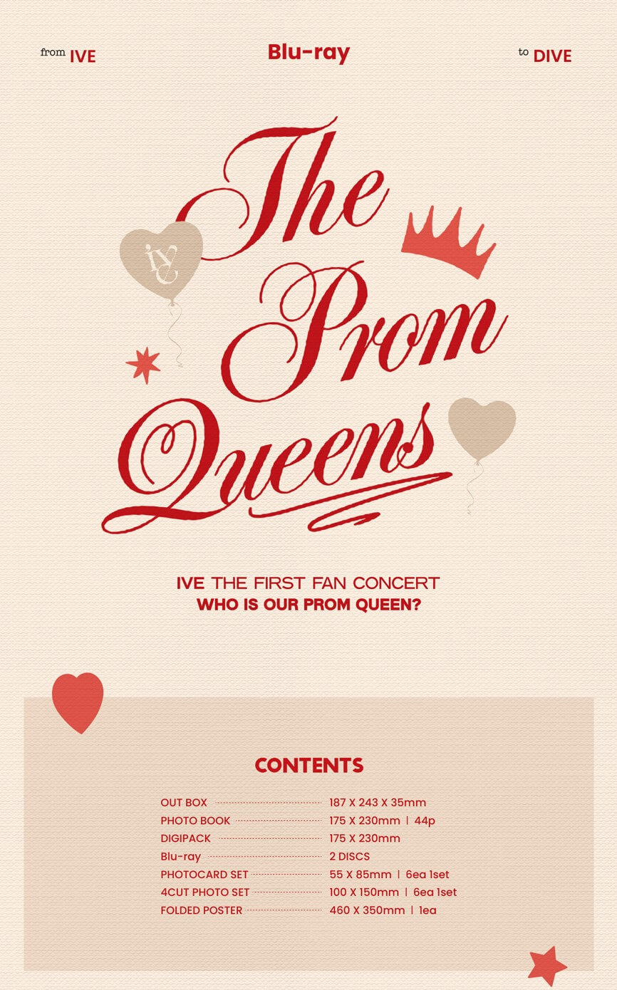 IVE THE FIRST FAN CONCERT The Prom Queens Blu-ray Inclusions Product Info