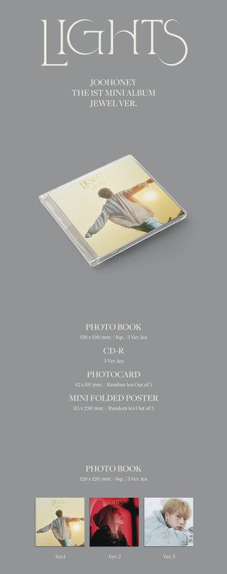  Joohoney 1st Mini Album LIGHTS (Jewel Ver.) Inclusions Album Info Photobook
