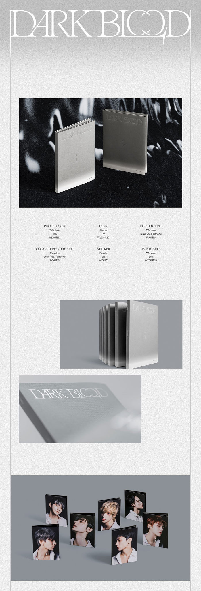 ENHYPEN DARK BLOOD - ENGENE Version Inclusions Album Info
