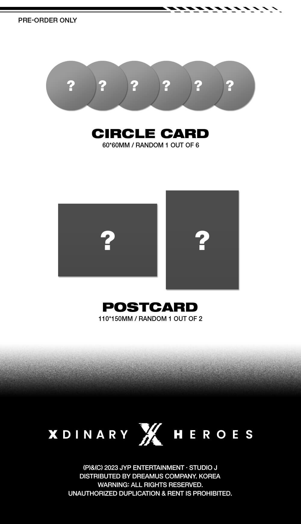 Xdinary Heroes 4th Mini Album Livelock Digipack Version Pre-order Circle Card Postcard