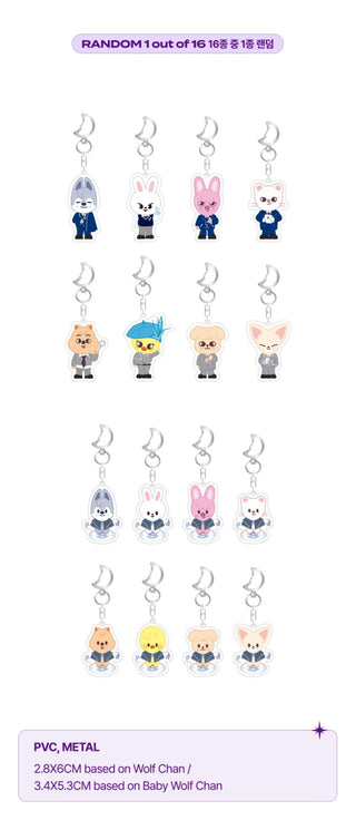 Stray Kids 4th Fanmeeting SKZ'S MAGIC SCHOOL Official Merch - SKZOO Secret Soft Keyring