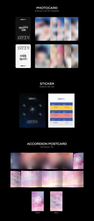 PLAVE 2nd Mini Album ASTERUM : 134-1 - POCA Version Inclusions Photocards Sticker Accordion Postcard