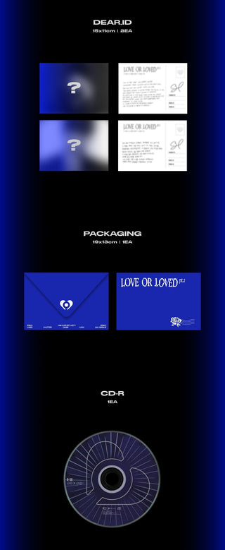 B.I EP Album Love or Loved Part.2 - ASIA Letter Version Inclusions Dear.ID Packaging CD