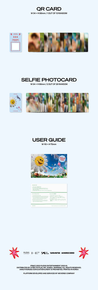 SEVENTEEN SEVENTEENTH HEAVEN Weverse Albums Version Inclusions QR Card Photocards User Guide