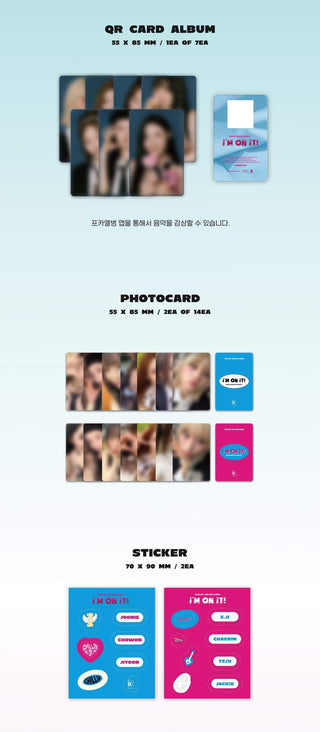 ICHILLIN' 2nd Mini Album I'M ON IT! - POCA Version Inclusions QR Card Album Photocard Sticker