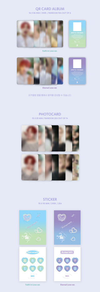 WEi Love Pt.3: Eternally (POCA Ver.) Inclusions QR Card Album Photocards Sticker 