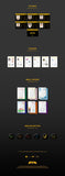 P1Harmony HARMONY : ALL IN - FIT IN Version Inclusions ID Card Sticker Mini L-Holder Mini Pin Button