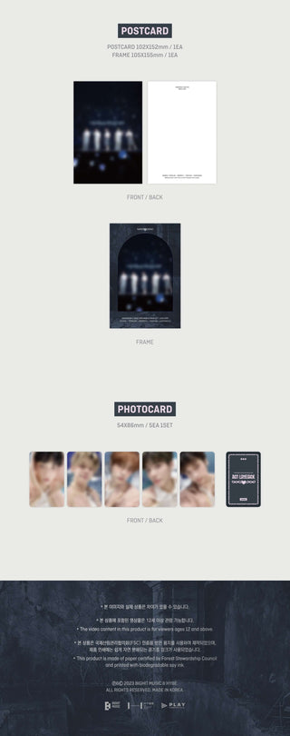 TXT WORLD TOUR ACT : LOVE SICK IN SEOUL Digital Code Inclusions Postcard Photocard