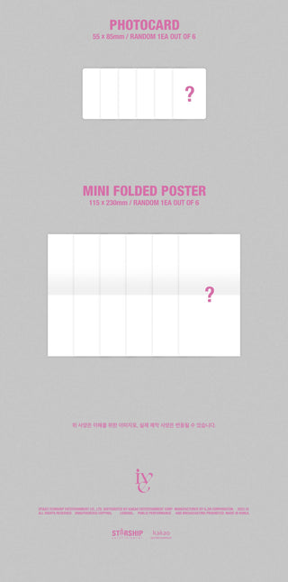 IVE I'VE MINE Limited Edition Digipack Ver. Inclusions Photocard Mini Folded Poster