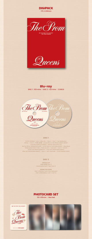 IVE THE FIRST FAN CONCERT The Prom Queens Blu-ray Inclusions Digipack 2Discs Photocard Set