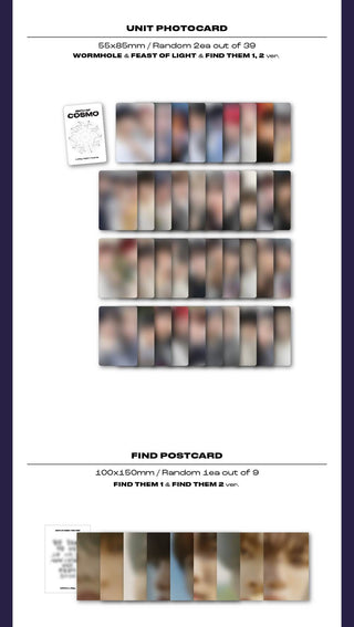 n.SSign Debut Album BIRTH OF COSMO Inclusions Unit Photocard FIND Postcard