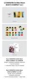 LE SSERAFIM 3rd Mini Album EASY - COMPACT Version Weverse Pre-order Inclusions Holographic Photocard Mini Photo Sticker Album Case