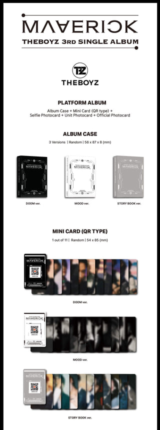 THE BOYZ MAVERICK (Platform Ver.) Inclusions Album Case Mini Card QR Type