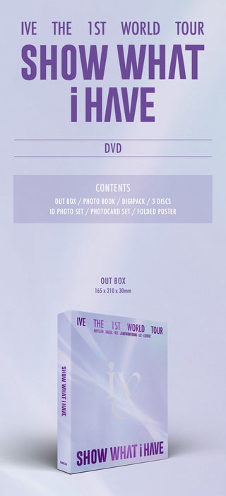 IVE THE 1ST WORLD TOUR 'SHOW WHAT I HAVE' DVD Inclusions: Out Box