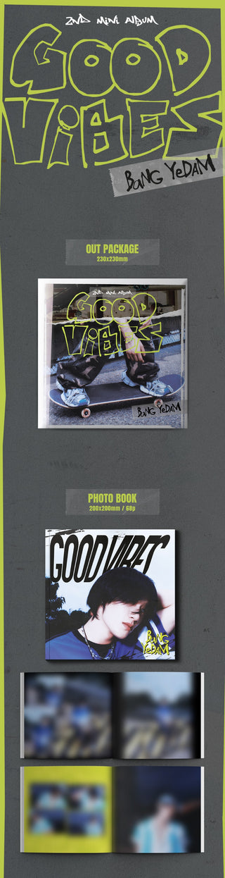 Bang Yedam 2nd Mini Album GOOD ViBES Inclusions: Out Package, Photobook