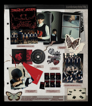 NCT DREAM - DREAM( )SCAPE (Photobook Ver.) - icantfeelanything Version Inclusions: Photobook, CD, Stickers, Postcards, Ornament, Photocard, Folded Poster